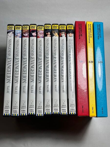 新世紀エヴァンゲリオン DVD 全8巻+旧劇場版+新劇場版序、破、Q