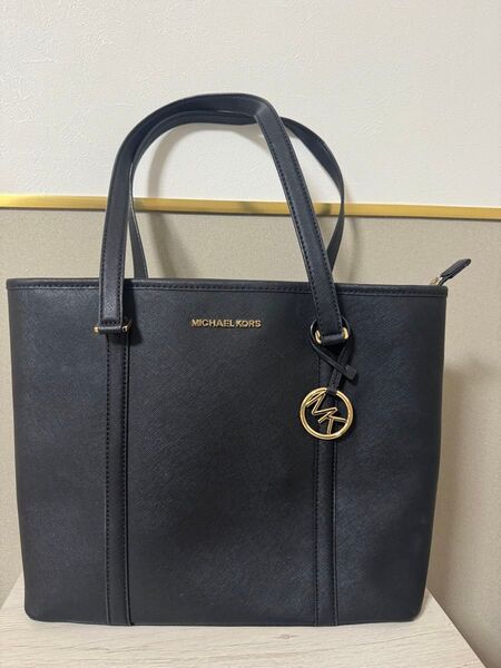 MICHAEL KORS トートバッグ ブラック レザー