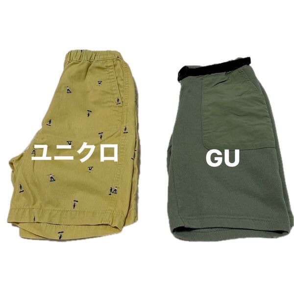 【ユニクロ】【GU】未使用 キッズ ハーフパンツ 短パン 半ズボン まとめ売り