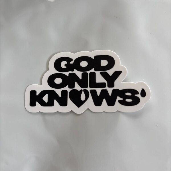 GOD ONLY KNOWS'のステッカー 非売品