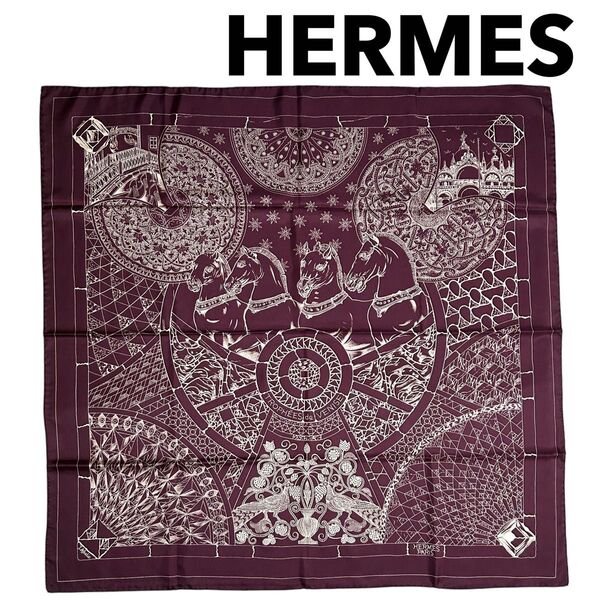 エルメス HERMES スカーフ カレ90 ヴェニスの勝利