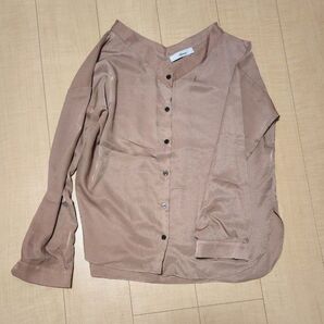 Allumer サテンシャツ