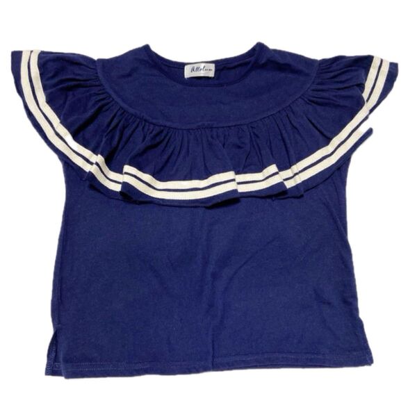 オールオルン ラインフリルTシャツ カットソー 半袖 Tシャツ トップス