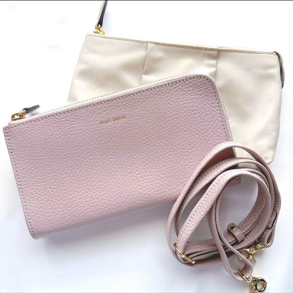 【新品未使用】PELLE ペレボルサ お財布ショルダーバッグ スマホ ウォレット