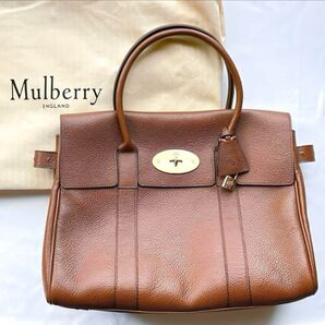 【美品】mulberry マルベリー ベイズウォーター トートバッグ ブラウン