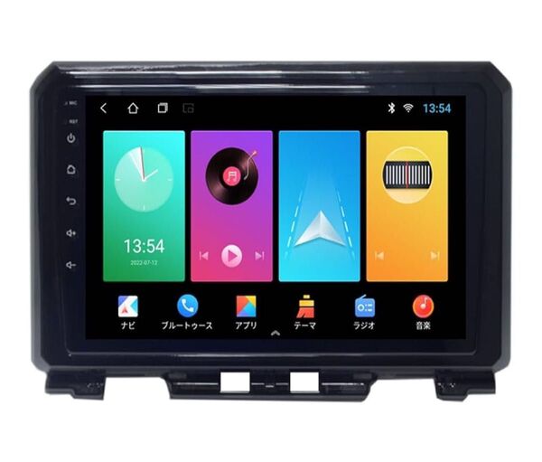 ジムニー専用パネルJB64 JB74 アンドロイド9インチカーナビ+170度バックカメラ CarPlay ミラリング対応