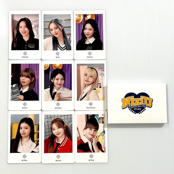 NiziU フォトカードセット(全メンバー9枚入)Fan Meeting 2024 Nizi"U"niversity