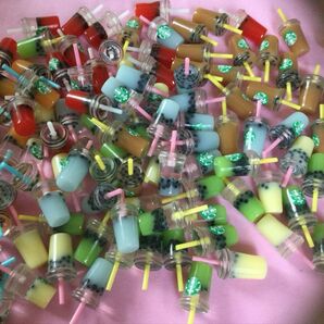 デコパーツ スタバ タピオカ ドリンク カップ ストロー