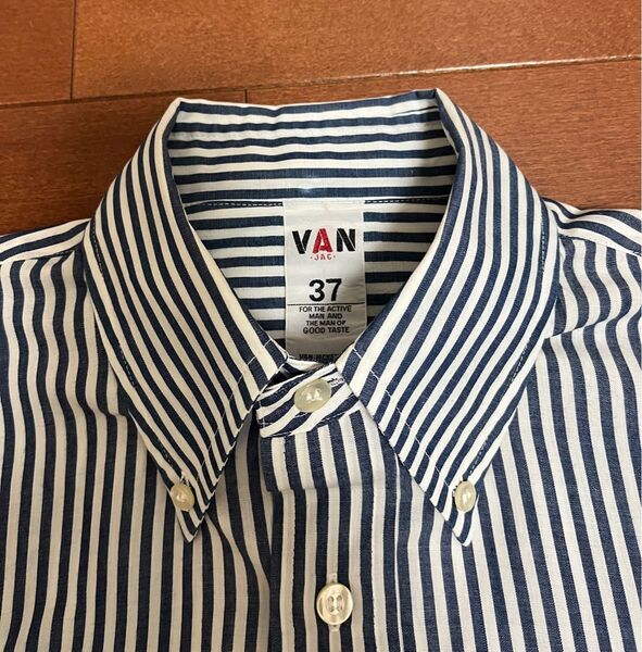 激レア VAN JAC ボタンダウンストライプシャツ Sサイズ