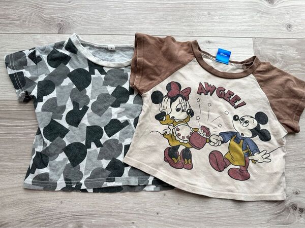 半袖 90 Tシャツ 保育園 まとめ売り ミッキー ディズニー Tシャツ ベビー服