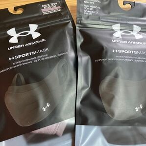 アスリート向けのパフォーマンスマスク、XS/Sサイズ、袋 ブラック、マスク ベージュ 収納袋付き。2点