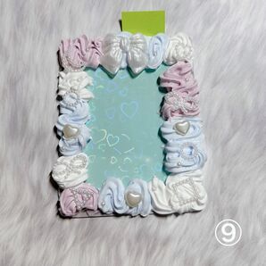 ⑨ホイップデコケース ブルー ピンク パステル