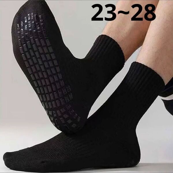 訳あり 滑り止め!! クルーソックス トレーニング ヨガソックス 3足 23~28cm