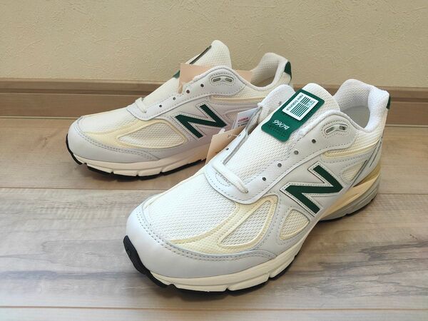 27.5cm NEW BALANCE ニューバランス U990TC4 白 ホワイト WHITE 990V4 アメリカ製 USA製