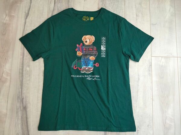 新品 ラルフローレン ポロベアー ポロベア Tシャツ 緑 BOYS XL ポロ ベアー POLO BEAR