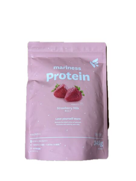 【新品未開封】mariness protein 苺ミルク風味 345g