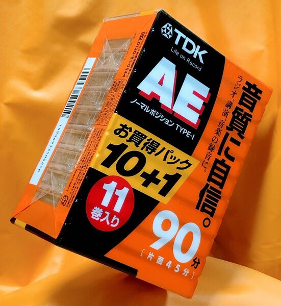【新品未開封品】TDK☆オーディオカセットテープ AE 90分11本巻パック