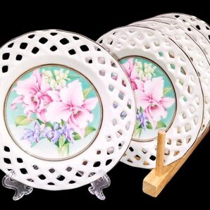 C30 山勝美濃陶苑 A TRAIN WINDOW プレート 5枚セット 未使用品 皿 ケーキ皿