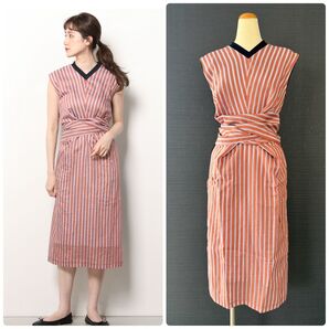 【タグつき定価¥3.3万】LOVELESS ラブレス マルチストライプドレス
