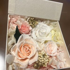 美品 春色 プリザーブドフラワーアレンジメント プリザーブドフラワー 花材セット ローズ シルバーデイジー 花材 ブーケ