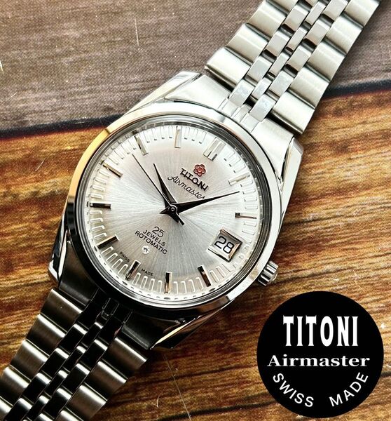 【匿名配送】TITONI 自動巻き 未使用 デッドストック品 ETA2824-2