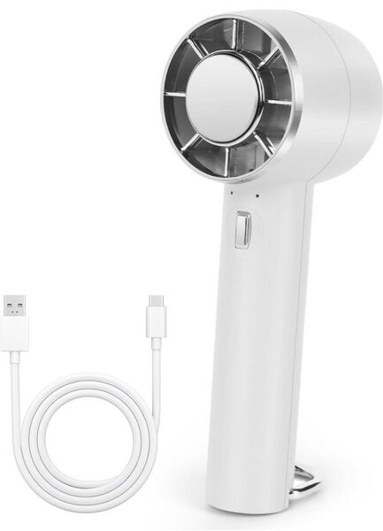 【ハンディファン】冷却プレート付き 手持ち ミニ扇風機 超軽量 小型 卓上扇風機