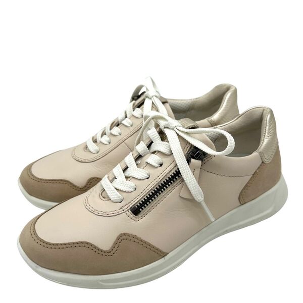 〈極美品〉ecco エコー【22.5cm】サイドジップ ウォーキングシューズ