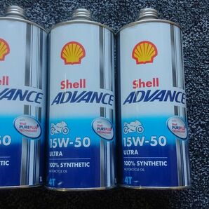 3本セット シェルアドバンス ウルトラ 正規品 15W-50 1L缶 SN規格 ULTRA ドゥカティなどに