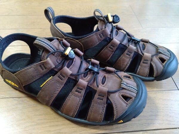 KEEN メンズ クリアウォーター レザー サンダル