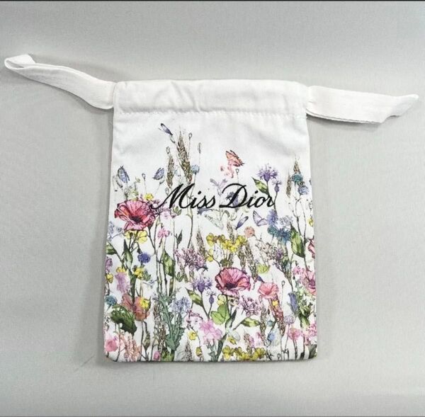 Miss Dior ミスディオール ノベルティ お花柄 ポーチ 巾着袋