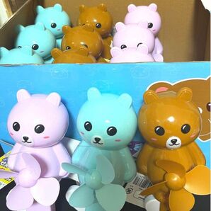 【箱売り】ぽっちゃりくまさん せんぷうき 扇風機 手持ち手動 1箱(12個入り)