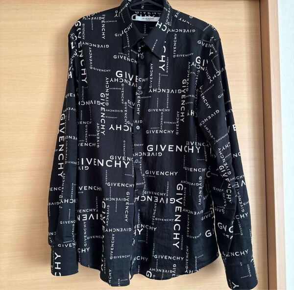 GIVENCHY ジバンシー ジバンシィ シャツ 総柄 ロゴ サイズ 41