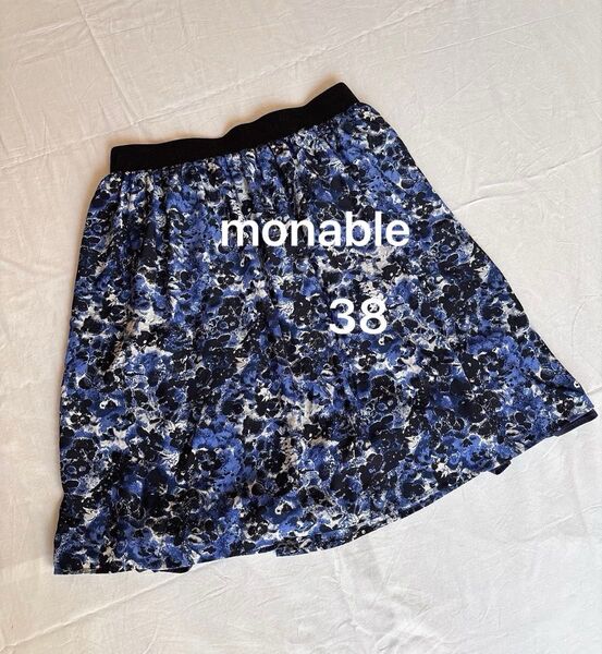 Monable for green label relaxing 花柄スカート 38