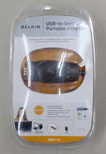 [長期保存品・ケース汚れ、潰れ有り]BELKIN(ベルキン)USB Serial Portable Adapter