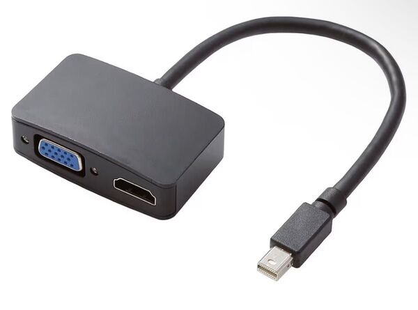 純正正規品ELECOM 映像出力ケーブル surface対応 mini Display Portオス-HDMIメス&VGAメス変換