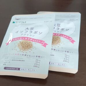 シードコムス 大豆イソフラボン アグリコン 30粒×2袋
