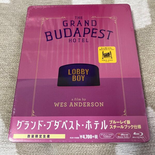 【未開封】グランドブタペストホテル ブルーレイ スチールブック仕様 Blu-ray