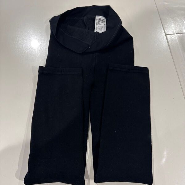UNIQLO ヒートテック キッズ 140 スパッツ ブラック レギンス