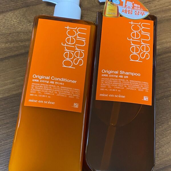 miseen scene(ミジャンセン) パーフェクトセラムオリジナルシャンプー680ml&コンディショナー 680ml