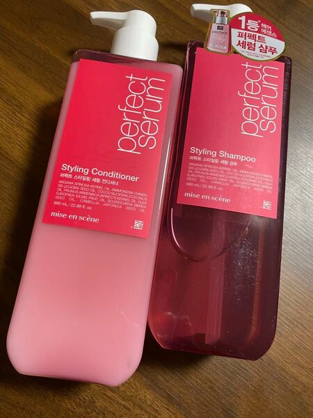 ミジャンセン パーフェクトセラムスタイリングシャンプー680ml &コンディショナー680ml
