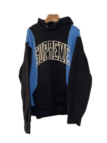 美品 シュプリーム SUPREME XLサイズ コムドットゆうた着用 19FW パネル フーディ プルオーバー パーカー