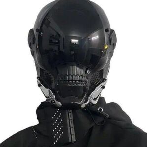 サイバーパンク 鏡面反射 ホラーマスク エイリアン ヘルメット コスプレ 新品 ヘルメット