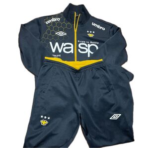 中古 希少 umbro ジャージ上下セット ブラック×イエロー