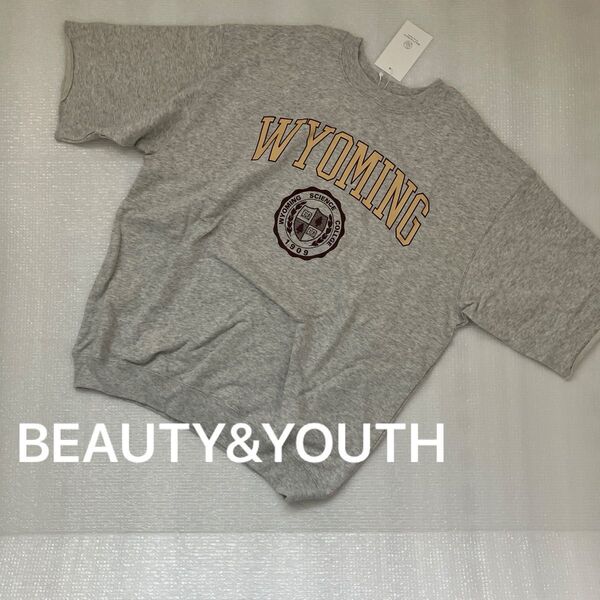 BEAUTY&YOUTH UNITED ARROWS カレッジ Tシャツ 綿100% スウェット トレーナー 新品