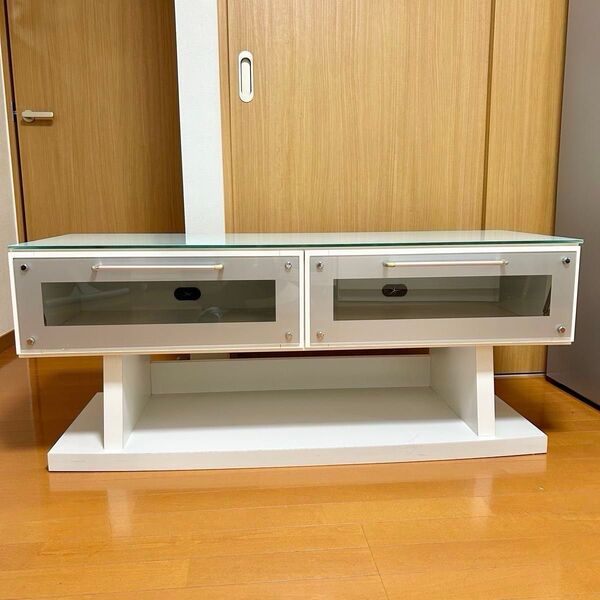 【NITORI】 ホワイトテレビボード 左右収納付き お部屋が明るくおしゃれ映え ニトリ 新生活