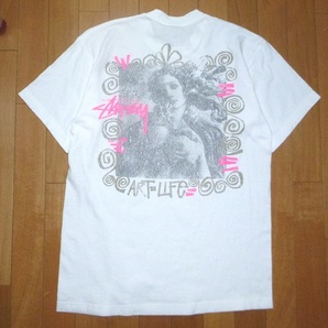 美品送料込! ◆ STUSSY フォトプリントTシャツ ART IS LIFE... ◆ SizeM