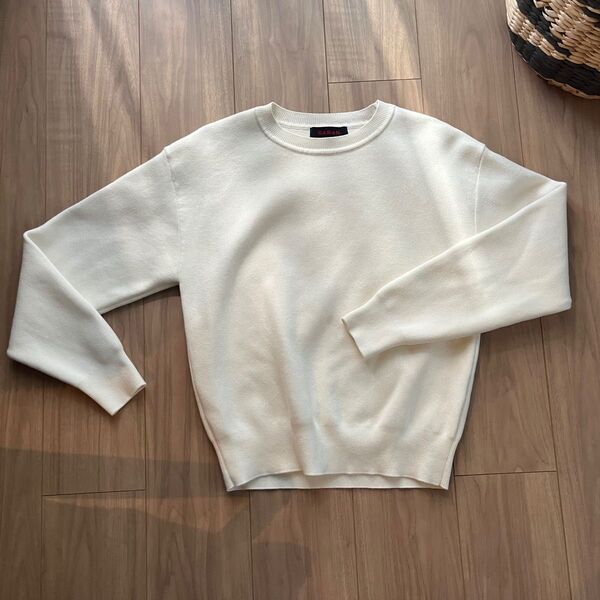 CABaN コットンカシミヤ系 ニット オフホワイト