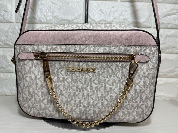 MICHAEL KORS マイケルコース ショルダーバッグ ホワイト系×ピンク系