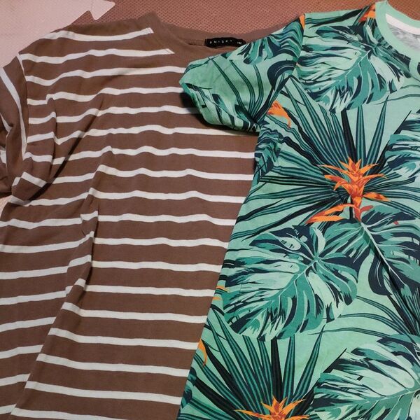 Tシャツ トップス 半袖 ボーダー H&M SHISKY 150