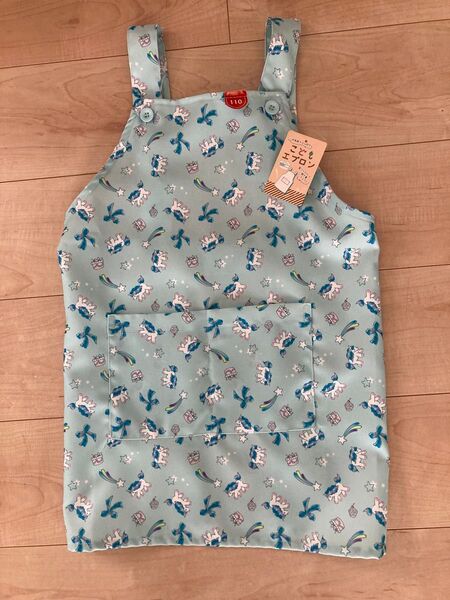 110サイズ キッズエプロン 女の子向け ユニコーン